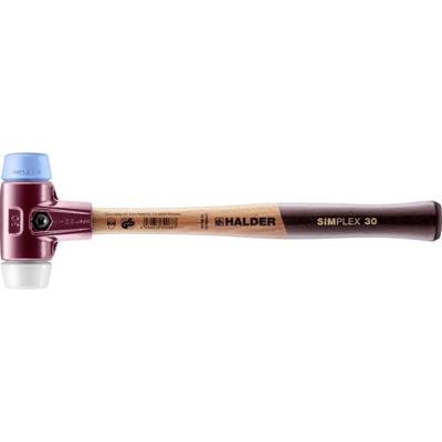 Halder Kunststofhamer | lengte 300 mm hoofd-d. 30 mm | zacht/middelhard hout | TPE-soft blauw/superplastic wit | 1 stuk - 3017.030 - 3017.030 Halder Kunststofhamer | lengte 300 mm hoofd-d. 30 mm | zacht/middelhard hout | TPE-soft blauw/superplastic wit | 1 stuk - 3017.030 - 3017.030