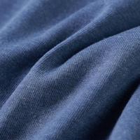 Kindershirt met lange mouwen os en adelaarsprint 140 gemleerd blauw - thumbnail