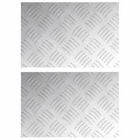 VidaXL Trap tread rechthoekig 2 pcs zilver 30 x 20 cm aluminium - thumbnail