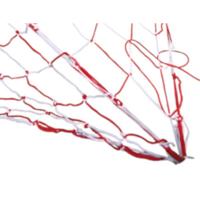 Precision voetbaldoelnet junior 53 x 17 cm polyester rood/wit - thumbnail