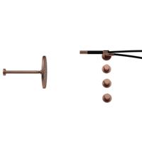 Hotbath Cobber - CB7067 - Inbouw Regendoucheset - Geborsteld Koper PVD - 2 Stopkranen - Thermostatisch - Plafondbuis 30 cm - Hoofddouche 300 mm - Staafhanddouche - met M106 - Waterbesparend - thumbnail