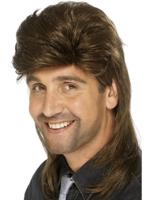 Retro 80's pruik Jason - thumbnail