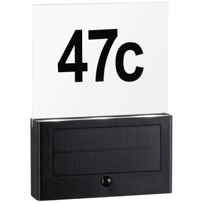 Paulmann 94577 Neda Huisnummerlamp op zonne-energie 1 W Warmwit Antraciet
