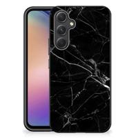 Samsung Galaxy A54 Marmeren Print Telefoonhoesje Marmer Zwart - Origineel Cadeau Vader - thumbnail