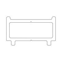 Sealskin Contour Verbredingsprofiel 1 cm Breed & 200 cm Hoog Goud Geborsteld - thumbnail