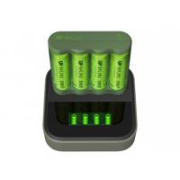 GP ReCyko Batterijlader USB B421 + Laaddock D451 + 4x AA 2100 mAh Batterijen - thumbnail