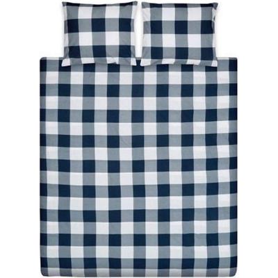 Ten Cate Katoenen Eenpersoons Dekbedovertrek 140x200/220 cm Milo Marine Blauw/Wit Ten Cate Katoenen Eenpersoons Dekbedovertrek 140x200/220 cm Milo Marine Blauw/Wit