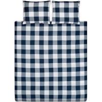 Ten Cate Katoenen Eenpersoons Dekbedovertrek 140x200/220 cm Milo Marine Blauw/Wit - thumbnail