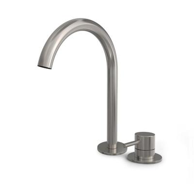 Hotbath BUDDY Wastafelmengkraan - 2 gats - hoog model - Geborsteld nikkel B123HGN