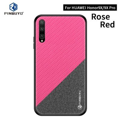 PINWUYO Honors-serie schokbestendige PC + TPU beschermende case voor Huawei Honor 9X/Honor 9X Pro (rood)
