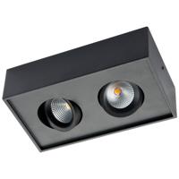 SG Cube Lux zwart 2x7W 3000K 940 lumen LED dimbaar kantelbaar in alle richtingen 902555 - thumbnail