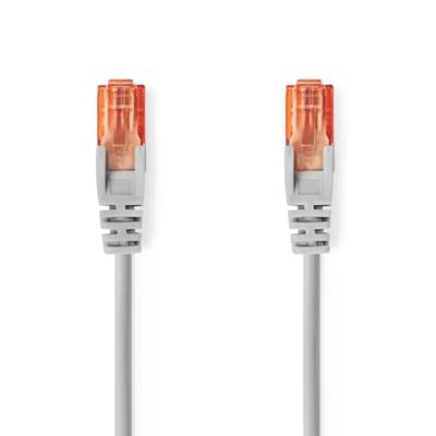 CAT6 Netwerkkabel | RJ45 Male | RJ45 Male | U/UTP | 30.0 m | Rond | PVC | Grijs | Label