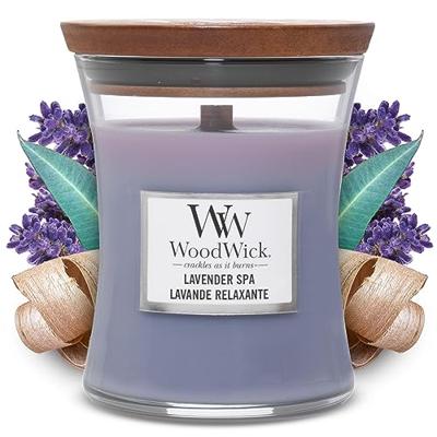Woodwick Lavender Spa Medium Hourglass Candle 0