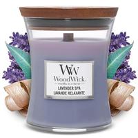 WoodWick lavender spa medium candle - thumbnail