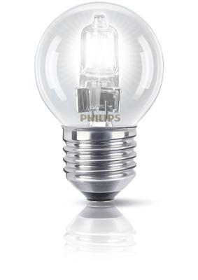 Philips E27 Halogeenlamp - 18W vervangt 23W - Kogelvormig - Warm wit licht