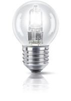 Philips E27 Halogeenlamp - 18W vervangt 23W - Kogelvormig - Warm wit licht - thumbnail