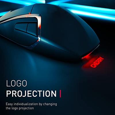 CHERRY JM-3000-2 Gaming-muis, Muis Kabelgebonden Optisch Zwart 7 Toetsen 5000 dpi Verlicht, Geïntegreerd profielgeheugen