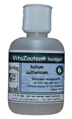 Vitazouten Kalium sulfuricum huidgel nr. 06 30 Milliliter Vitazouten Kalium sulfuricum huidgel nr. 06 30 Milliliter