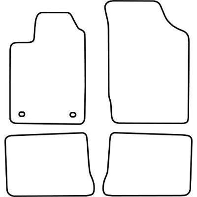 Automatten passend voor Renault Clio 1998-2001 TMRE517