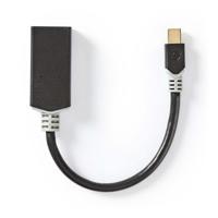 Mini-DisplayPort - HDMI-Kabel | Mini-DisplayPort Male - HDMI-Uitgang | 0,2 m | Antraciet - thumbnail