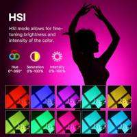 Ulanzi 120W RGB V-Mount videolamp met kleurtemperatuur 2700K-6500K en Bowens-mount - thumbnail