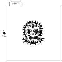 The Crafter's Workshop • template cookie 5,5x5,5" sugar skul - thumbnail