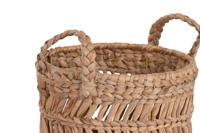 Basket spelset Home ESPRIT Natuurlijk Metaal Natuurlijke Vezel (3 Onderdelen) - thumbnail