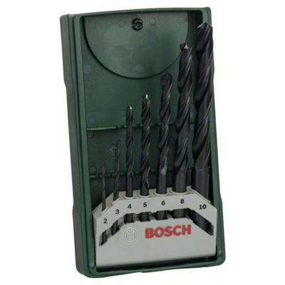 Bosch Accessories 2607019673 Promoline HSS Metaal-spiraalboorset 7-delig 2 mm, 3 mm, 4 mm, 5 mm, 6 mm, 8 mm, 10 mm Rollenwals DIN 338 Cilinderschacht 1 set(s) Bosch Accessories 2607019673 Promoline HSS Metaal-spiraalboorset 7-delig 2 mm, 3 mm, 4 mm, 5 mm, 6 mm, 8 mm, 10 mm Rollenwals DIN 338 Cilinderschacht 1 set(s)