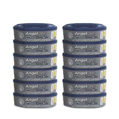 Set met 12 navullingen voor luieremmer Dress Up ANGELCARE blauw en wit