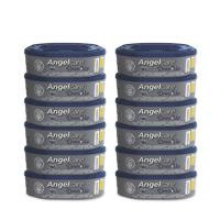 Set met 12 navullingen voor luieremmer Dress Up ANGELCARE blauw en wit - thumbnail