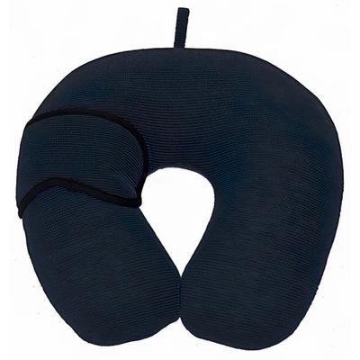 Pro World Nekkussen Streepjes 28 Cm Polyester Donkerblauw Pro World Nekkussen Streepjes 28 Cm Polyester Donkerblauw