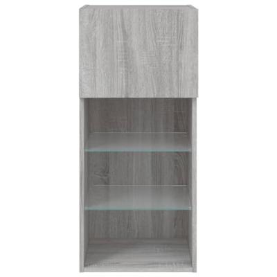 Tv-meubel met LED-verlichting 40,5x30x90 cm grijs sonoma eiken Tv-meubel met LED-verlichting 40,5x30x90 cm grijs sonoma eiken