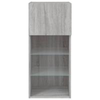 Tv-meubel met LED-verlichting 40,5x30x90 cm grijs sonoma eiken - thumbnail