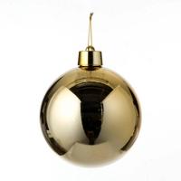 House of Seasons Kerstbal Kunststof Goud D20cm - thumbnail