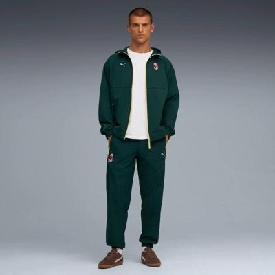 PUMA AC Milan Pumatech Trainingsjack Woven 2025-2026 Donkergroen PUMA AC Milan Pumatech Trainingsjack Woven 2025-2026 Donkergroen