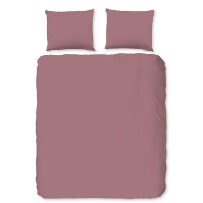 HIP Dekbedovertrek "uni dessin" - Roze - (240x200/220 cm) - Katoen Satijn