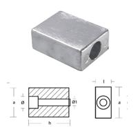 Ánodos para OMC-Evinrude-Johnson - Bombardier TEN00910 - ANODO ZINC EVINRUDE JOHNSON 160-280HP - thumbnail