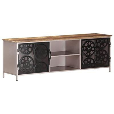 Tv-meubel 120x30x40 cm ruw mangohout