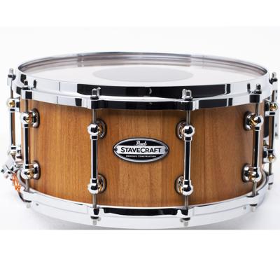 Pearl StaveCraft Exotic Makha snaredrum 14 x 6.5 inch Pearl StaveCraft Exotic Makha snaredrum 14 x 6.5 inch