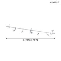 Eglo Verlichting spotsVilanova 5x3w - 3000K - 200cm chroom - 93359 - thumbnail
