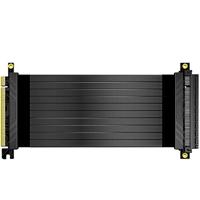 Akasa RISER BLACK X2, Premium PCIe 3.0 x 16 Riser cable,20CM 180° PCIe 3.0 x16 Female 180° PCIe 3. - thumbnail