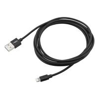 Ansmann USB-kabel USB 2.0 USB-A stekker, Apple Lightning stekker 2.00 m Zwart Aluminium-stekker, TPE-mantel, Stekker past op beide manieren 1700-0079 - thumbnail