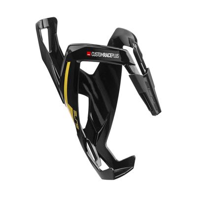 ELITE bidonhouder "custom race plus" mod. 16 bottle cage cu.race plus bl.glossy/yellow ELITE bidonhouder "custom race plus" mod. 16 bottle cage cu.race plus bl.glossy/yellow
