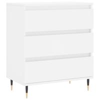 Dressoir 60x35x70 cm bewerkt hout wit - thumbnail