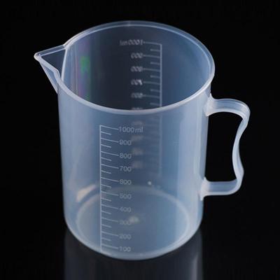 1000ml dunne sectie PP kunststof kolf digitale meetgereedschappen Cup cilinder schaal maatregel glas Lab laboratorium (transparant)