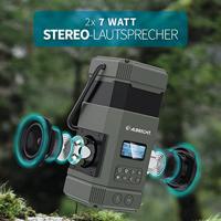 Albrecht DR114 Outdoorradio DAB+, VHF (FM) Noodradio, USB, Bluetooth Incl. lantaarn, Handslinger, Acculaadfunctie, Zonnepaneel, Oplaadbaar, Spatwaterbestendig, - thumbnail