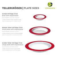 Ornamin bord groot wit 26 cm - thumbnail