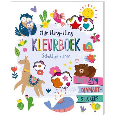 Mijn bling-bling kleurboek - Schattige dieren (Paperback)