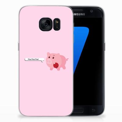 Samsung Galaxy S7 Telefoonhoesje met Naam Pig Mud Samsung Galaxy S7 Telefoonhoesje met Naam Pig Mud