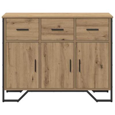 Dressoir artisanaal eikenkleurig 97 x 32.5 x 74.5 cm